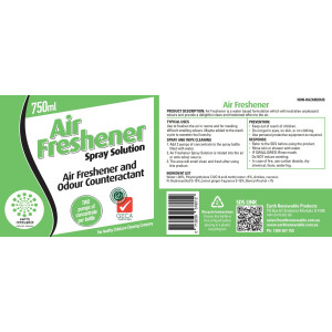 Earth Renewable Air Freshener Labels